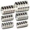 30Pcs Hose Clamps 1/4-2 In 6-51mm Adjustable 304 Stainless Steel Quick Fixing Clamp Assortment Kit for Pipe Car Washing Machine