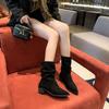 Fashion Female Short Shoes Retro Style Brown Plus Big Size Lightweight Booties Designer Luxury On Promotion Footwear Women's Ankle Boots