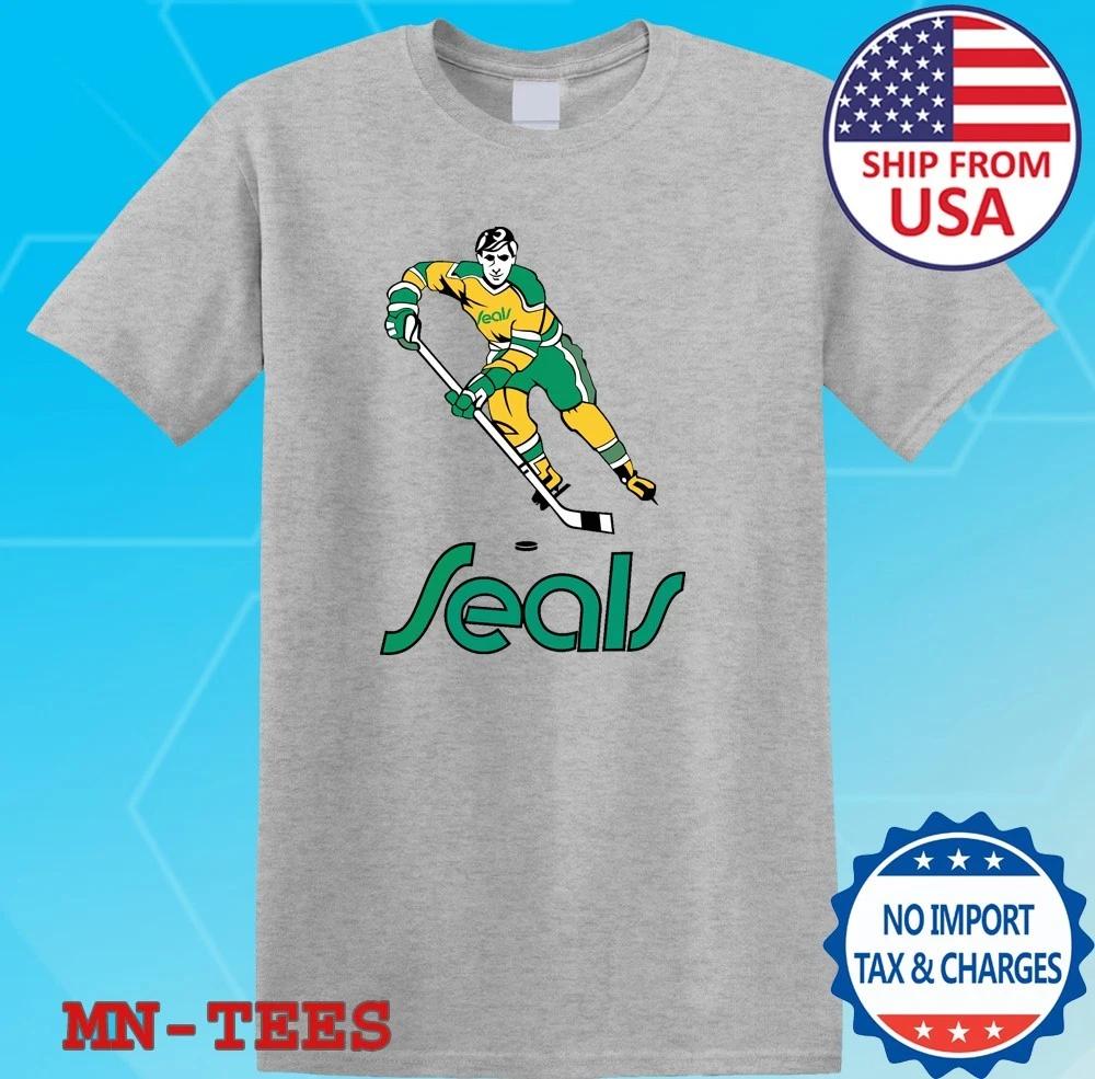 California Golden Seals Hockey Grey Size S-5XL 3XL