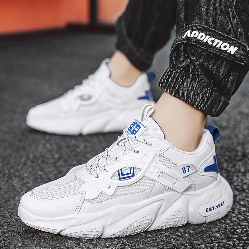 Mode Rot Casual Herren Sportschuhe Original Chunky Designer Schuhe Männer Trendy Outdoor Atmungsaktive Schnür-Plattform Sneakers Mann