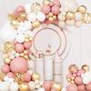 Retro Pink Pastel Macaron Balloons Garland Arch Kit Wedding Birthday Party Decoration Rose Gold Ballon Chain