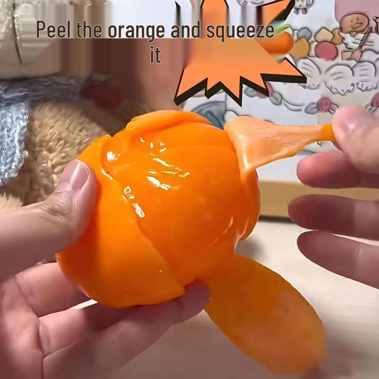 Orange Bubble Bead Decompression Toy - Slow Rebound Squeeze & Play Creative Fruit Artifact