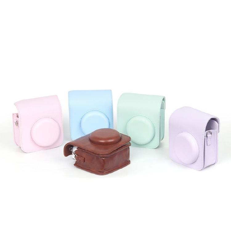 PU Leather Camera Case Bag Protective Cover for Mini 12 Instants Camera Case with Removable Straps