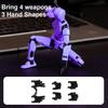 Multi-Jointed Movable Shapeshift Robot 3D Printed Mannequin Dummy Action Figures Toys Mini Movable Joints Skeletons Desk Decor