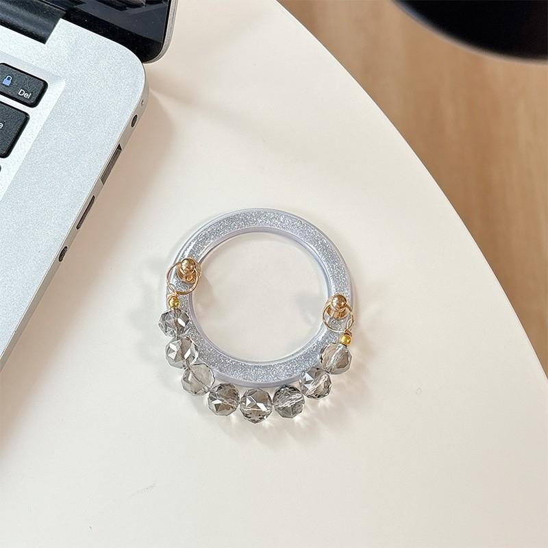 

Korean Ins Fashion Glitter Beads Magnetic Suction Base Airbag Bracket DIY Desktop Chassis Decoration Wholesale