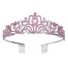 European & American Fashion Crystal Crown Bridal Headdress for Birthdays & Bachelorette Parties