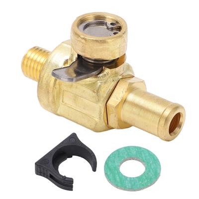 Engine Oil Drain Valve with Gasket Lever Clip M10?1.25 Stainless Steel Brass for Cars Light Trucks