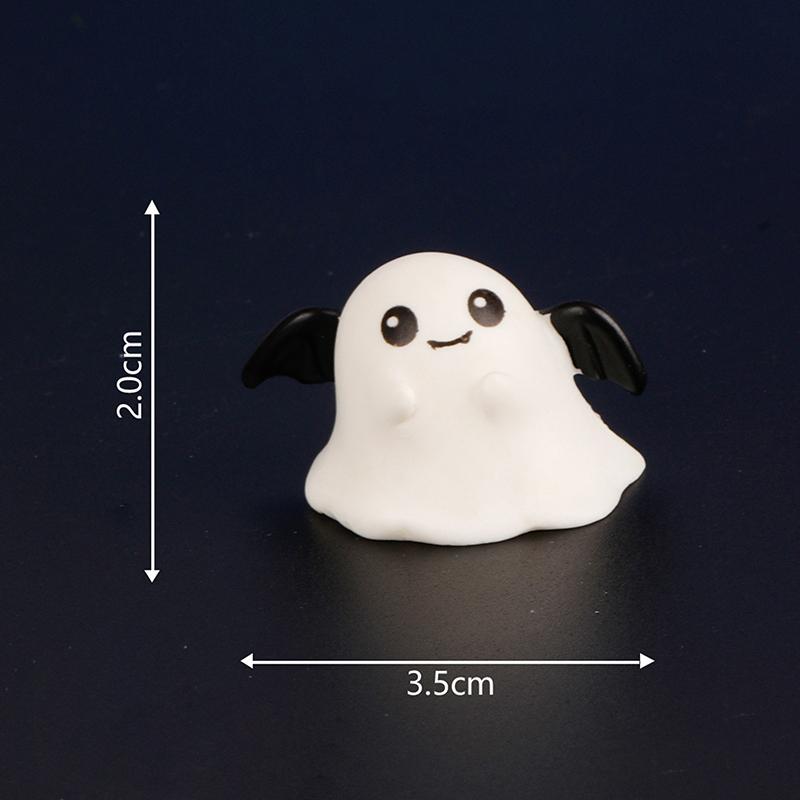 Cartoon Niedliche Halloween Kürbis Geist Kleine Ornamente Kreative Harz Handwerk Kreative Modell DIY Hause Dekoration Zubehör