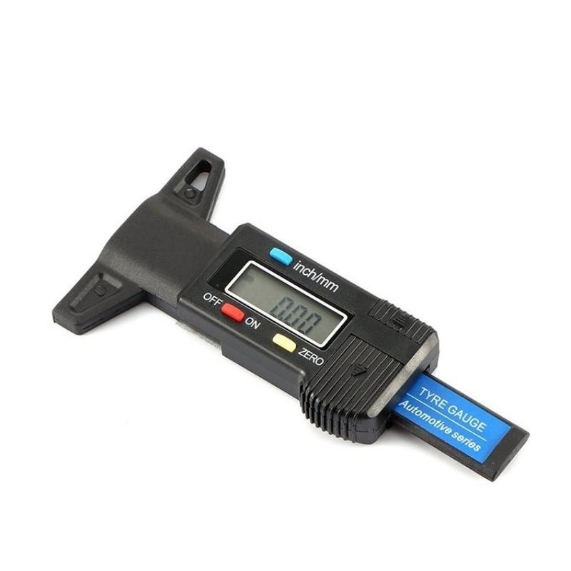 1pc Digital Tire Pattern Depth Ruler 0-25mm Tire Wear Detection  Car Tire Digital Depth Gauge Caliper