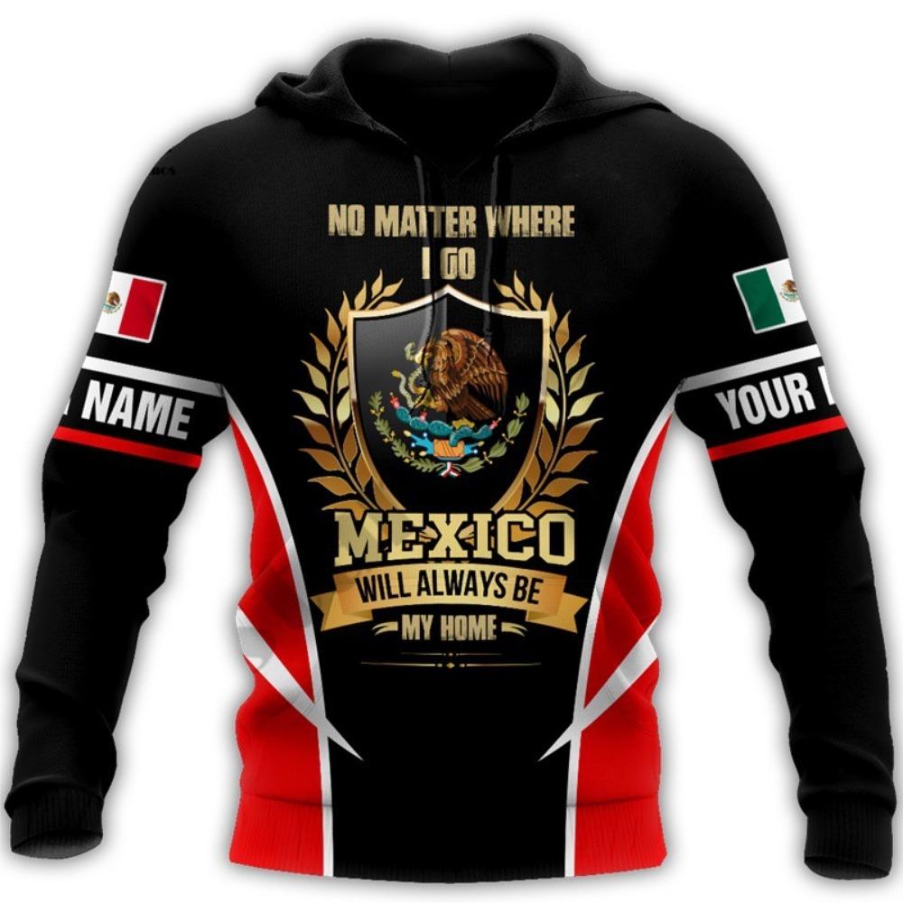 Sweat à capuche mexicain très populaire pour homme Sweat à capuche imprimé 3D Sweat à capuche décontracté pour le commerce extérieur
