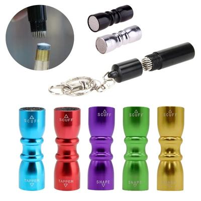 Pool Cue Tip Shaper Εύκολη μεταφορά Μύτη μπιλιάρδου Scuffer Cue Tip Burnisher Training Μεταλλικά αξεσουάρ μπιλιάρδου