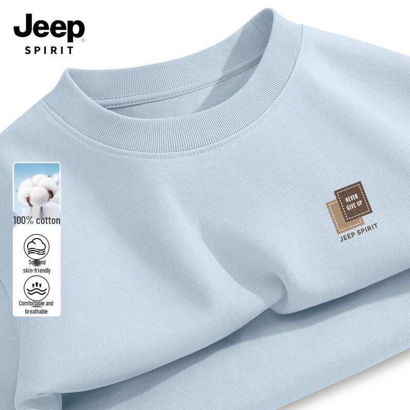 JEEP SPIRIT Men's Long-Sleeve Cotton T-Shirt
