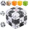 2Pcs Rolling Ball Maze Cube Kids Brain Teaser 3D Puzzle Maze Cube Toddlers Stress Relief Logical Thinking Training Bead Maze Educational Toy