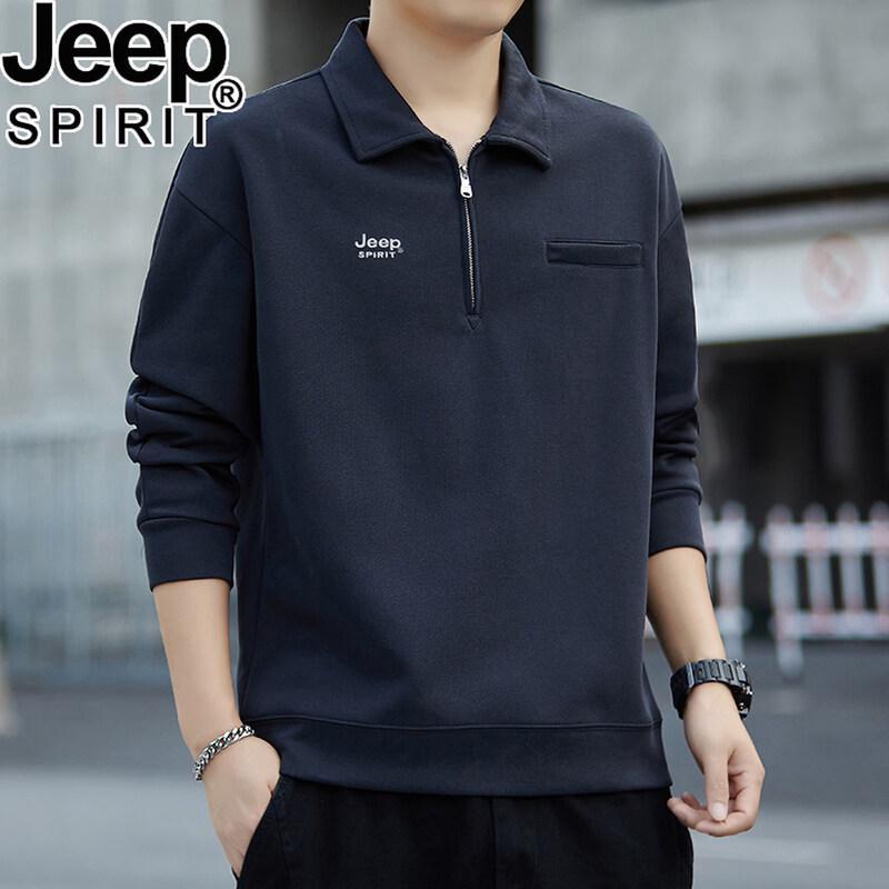 JEEP SPIRIT Men s Half-Zip Polo Sweatshirt XL