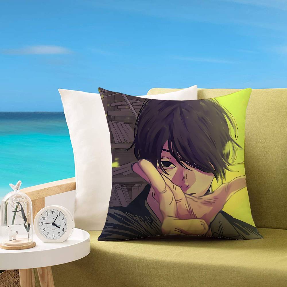 Cchainsaw Man Yoshida Cute Customizable Square Pillowcases Stylish And Soft Perfect For Beds Cars And Sofas