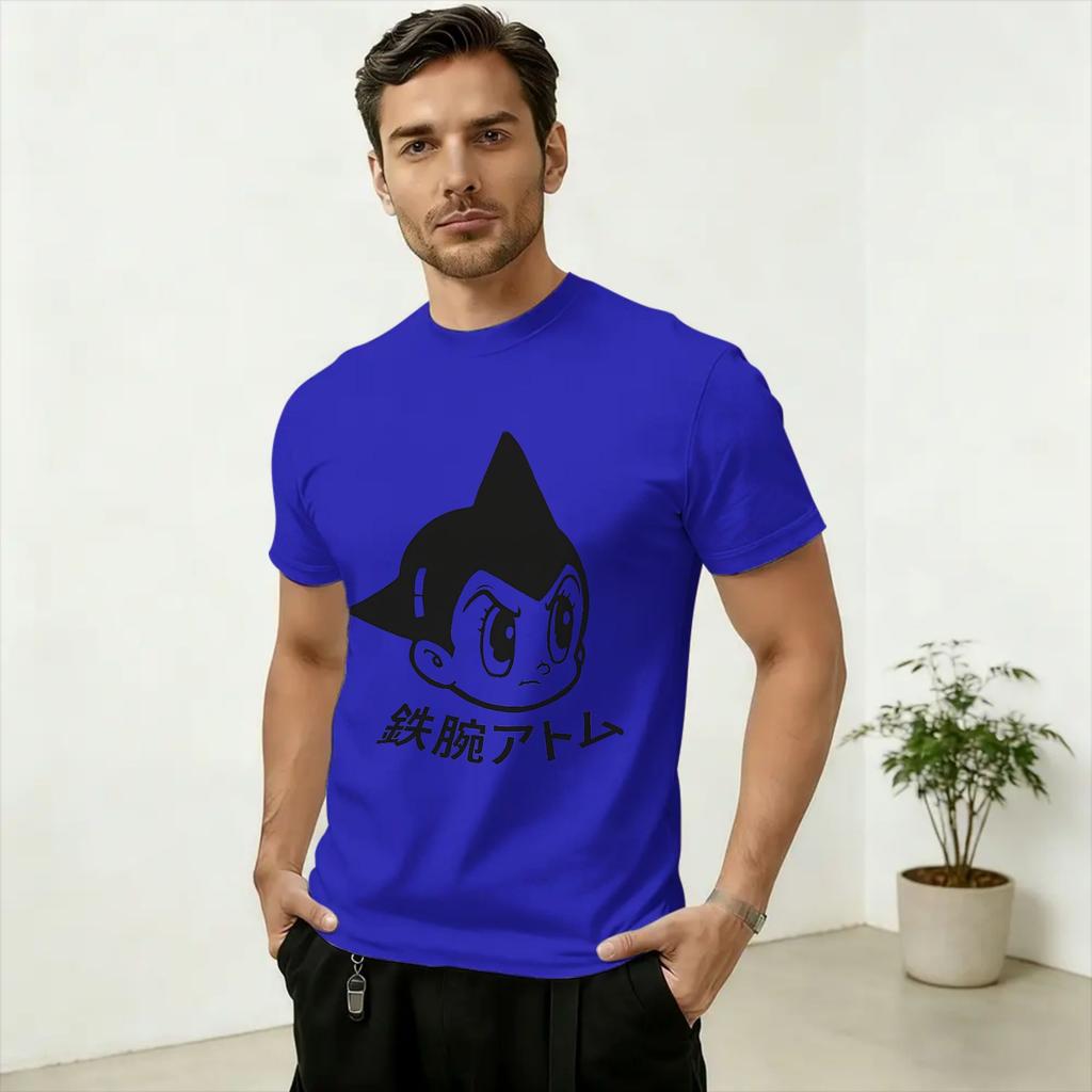 Unisex Astro Boy Anime T Shirts Cotton Tops Creative Short Sleeve Round Collar Tee Shirt Adult TShirts