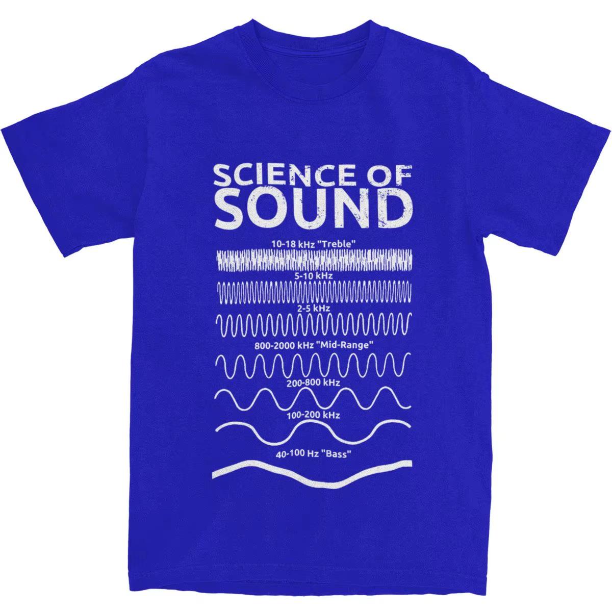 

Unisex Women T Shirt Science Of Sound Engineer TShirts Harajuku Audio Engineer Musician Summer YK graphic t shirts kawaii 4XL