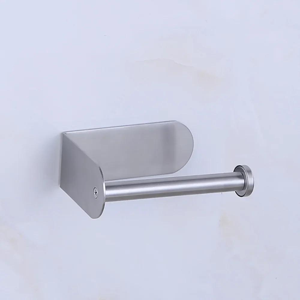 

Adhesive Vertical Paper Towel Holder Stainless Steel Wall Mount Bathroom Kitchen Toilet Tissue Roll Storage Rack WY71414