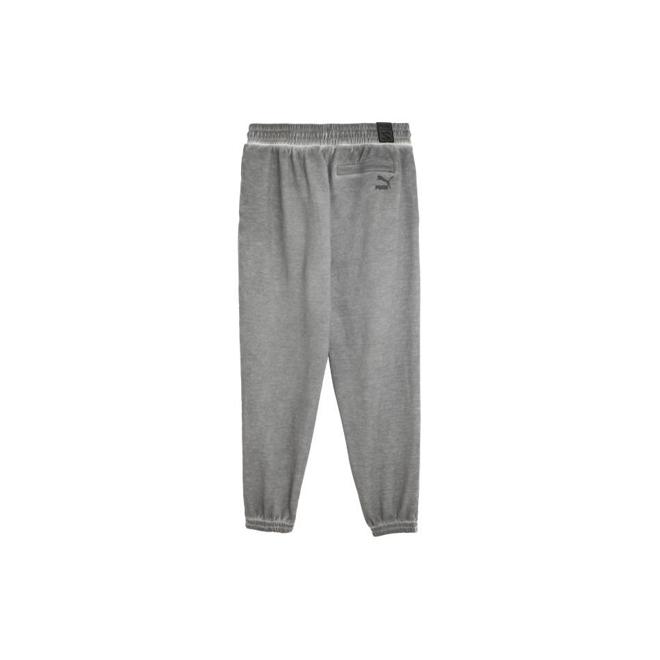 Puma X Staple Collaboration SS24 Year Of The Dragon Series Wash Design Casual Cuffed Knit Joggers Unisex Joggers Light-Gray 627033-62