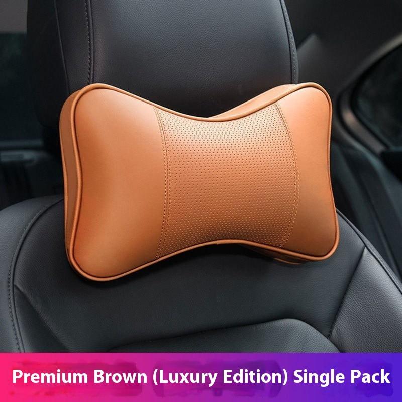Car safety car seat headrest and breathable mesh relaxation pillow head and neck rest cushion