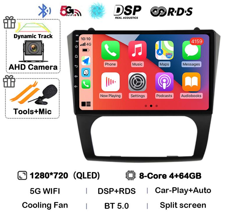 Android 14 Carplay+Auto WIFI+4G BT Car Radio Stereo For Nissan Altima Teana 2008 2009 2010 2011 2012 Multimedia Video Player GPS