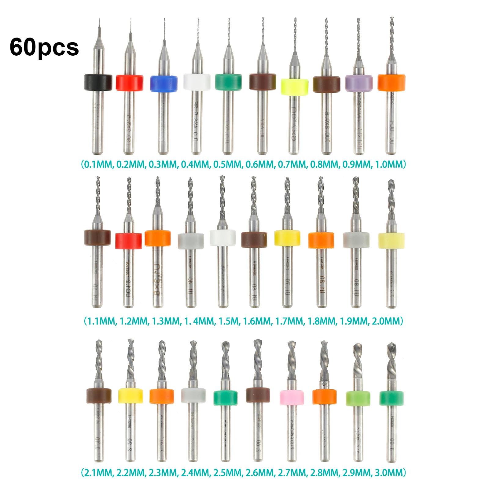 

Набор из 90/30 сверл для печатных плат, 0,1–3,0 мм, хвостовик 1/8 дюйма, спиральная канавка, фрезы для ЧПУ-фрезерных станков для печатных плат, ювелирных изделий, гравировка с ЧПУ 30PCS&Round&1-8 inch