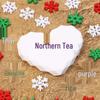 20mm White Wooden Snowflake Decorations for Christmas Trees