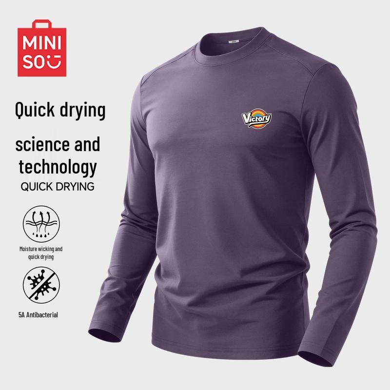 Miniso Men s Quick-Dry Long Sleeve Sports T-Shirt XXL