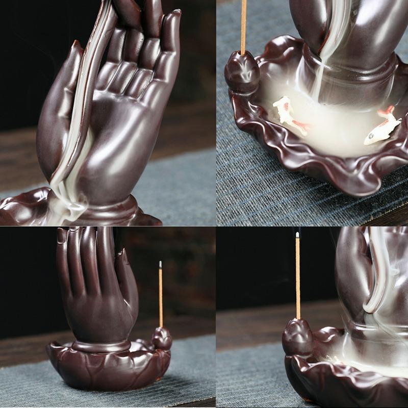 Димова курильниця зворотного потоку Пальники для курильниці Waterfall River Handicraft Holder