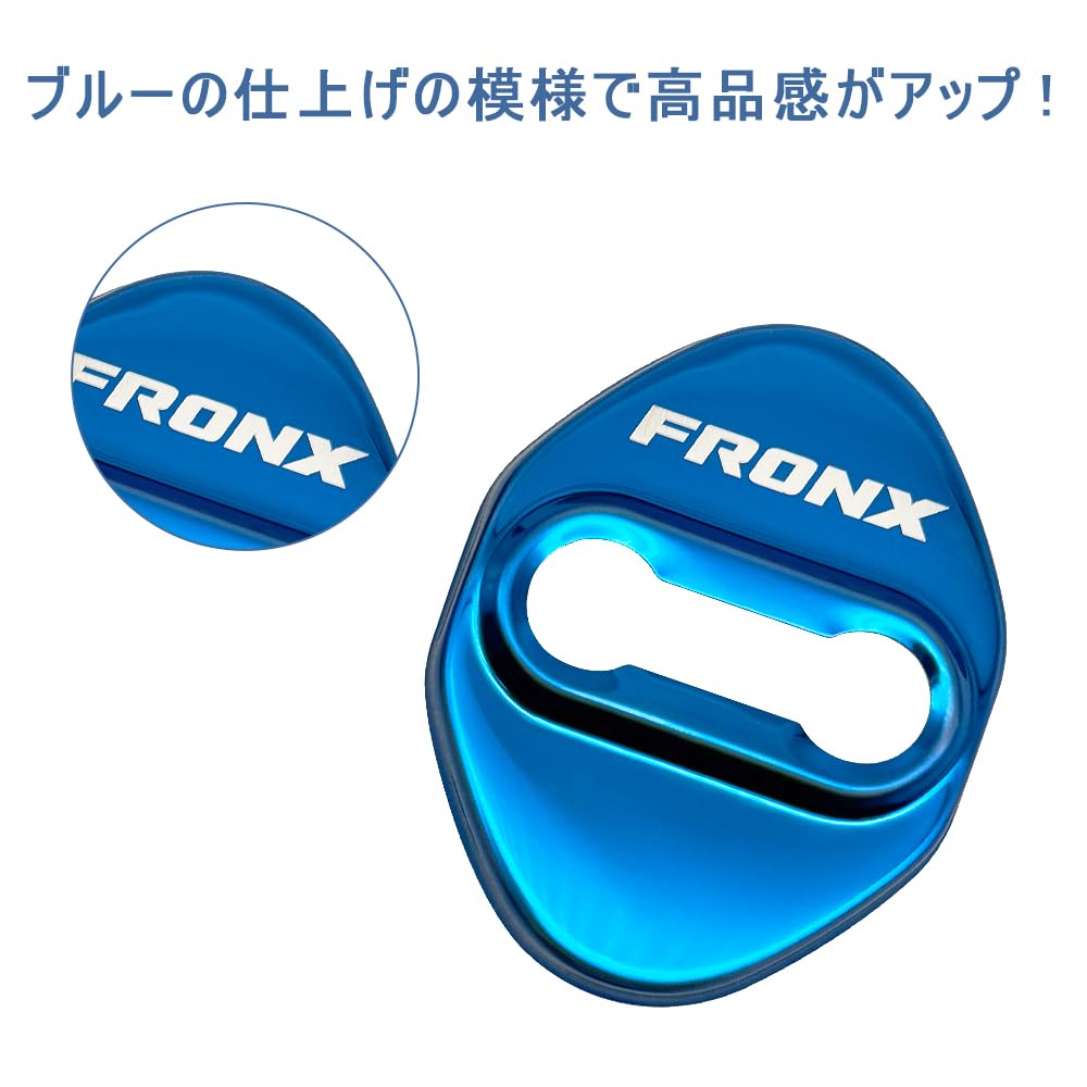 AKUSESARI FRA-MSGL Suzuki Fronx WDB3S WEB3S Compatible Striker Cover Door Lock Cover Plating Accessories