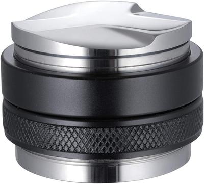 Lazysong Coffee DistributorCoffee Tamper, 58mm, Dual-Use Espresso Tamper, Stainless Steel, Silver