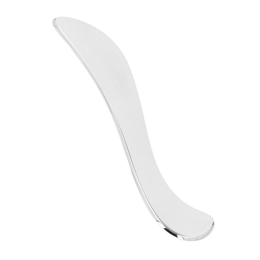 Stainless Steel Scraping Board Guasha Scraping Massage Tool S Shaped Stainless Steel Scraper Plate for Face Back Neck Calves Chest Muscles