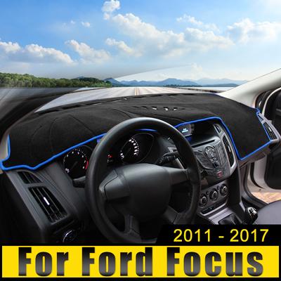 Für Ford Focus MK3 2011 2012 2013 2014 2015 2016 2017 Auto-Armaturenbrett-Abdeckung, Sonnenschutz, Anti-UV-Teppiche, rutschfeste Matte