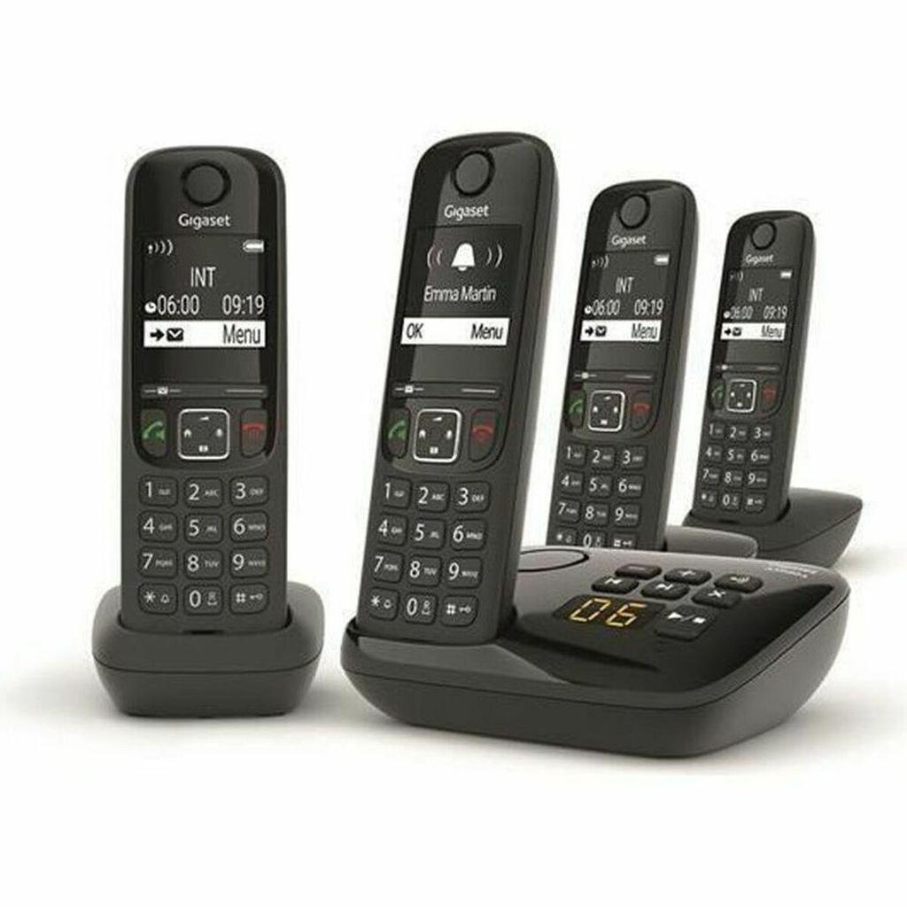 Gigaset AS690A Quattro Cordless DECT Phone 2 inch Black