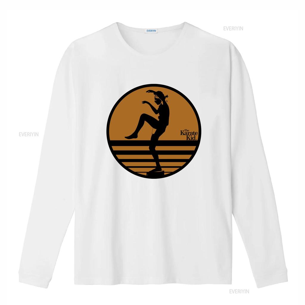 Karate Kid Adult New T Shirt Distressed Crane Kick Pose In Circle Print Vintage Washed Fashion Streetwear Stylish