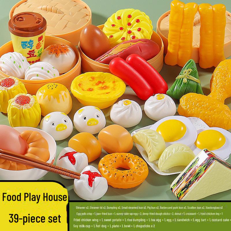 Play Kitchen Set: Simulated Food, Seafood, Fruit, Vegetable, Hot Pot, Barbecue Toys for Children, Boys and Girls Cooking Experience
