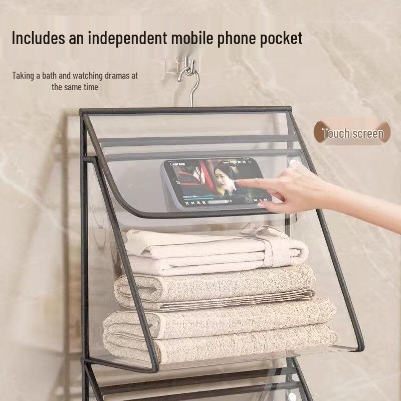 Waterproof Transparent Bathroom Hanging Storage Bag