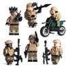 Russia Alpha Special Forces Soldiers Military Weapons Gun Figures Parts Blocks Assembly Model Building Kits Toys