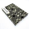 Large Goshuincho Stamp Accordion 12 24 Pages 24 48 Pages [Wave Cat] (Temple Book), Type, Columns, (single-sided) / Columns, (double-sided) (Black)
