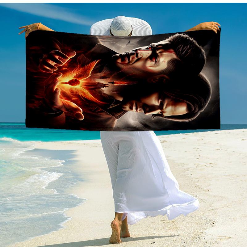 Supernatural Fashion Beach Towel: Ideal for Summer Adventures Soft, absorbent and quick drying suitable for swimming and bathing