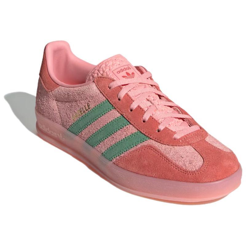 Adidas Women's Gazelle Indoor 'Pink Spark Preloved Green' Women's Sneakers IG6782
