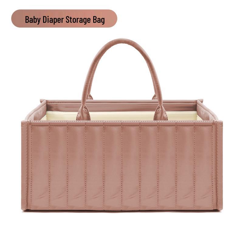 

Складная хлопковая сумка для хранения подгузников - Большая вместимость, многофункциональный чехол для подгузников для мам 38.1x25.4x17.8 cm
