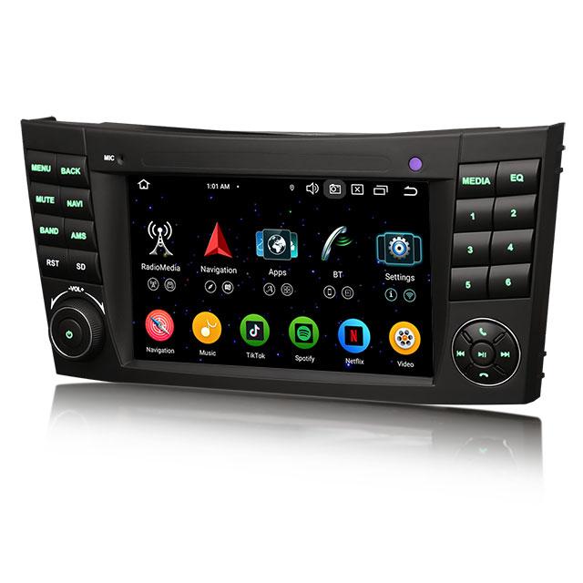 EU Stock ES5781EN Android 14 GPS 4G WiFi Car Multimedia Player for Mercedes Benz E-Class W211 Car Gps Stereo Radio