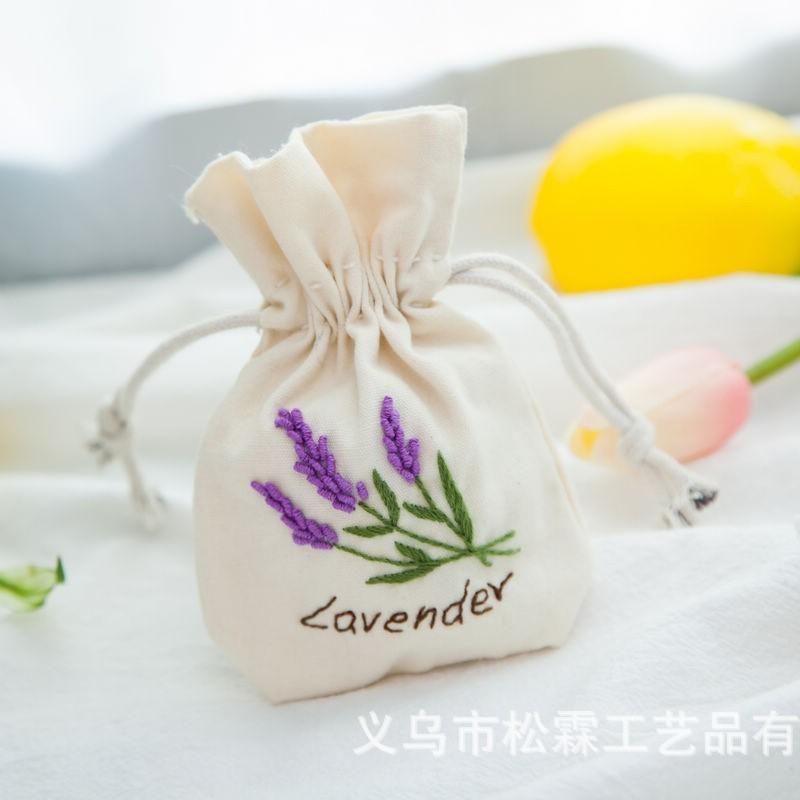 Bundle Bag Aromatherapy Bag, Handmade Diy Embroidery Material Bag, Cotton Canvas Needs To Be Embroidered And Sewn.