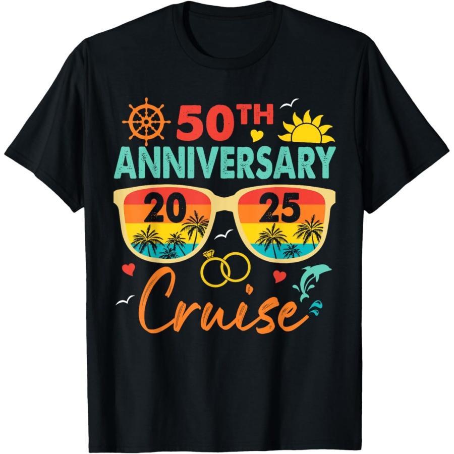 Футболка  50-летний юбилей Семейный круиз Летний отпуск 2025 (1) XXXXXL