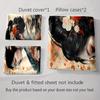 Elegant floral portrait. Bedding Duvet cover sets Duvet covers Pillowcases gifts (1 * Duvet Cover 2 * Pillowcases, without duvet insert)