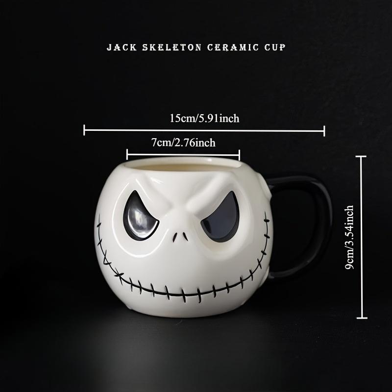 Nightmare Before Christmas Jack Skellington Ceramic Mug , Official Cup with Nightmare Before Christmas Design, for Hot Cocoa, Coffee, or Decor