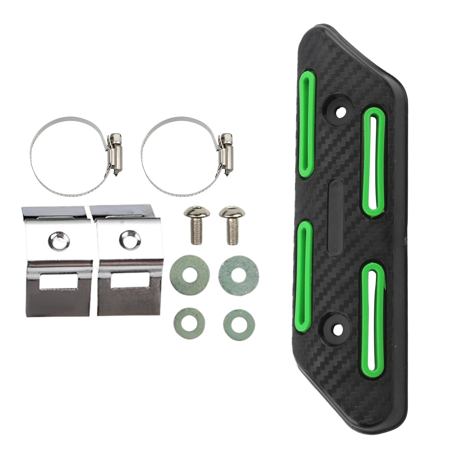 

Motorcycle Heatshield,Exhaust Heat Shield - Off-Road Motorcycle Exhaust Duct Heat Shield Lid Motorcycle Retro Please refer to the description зелёный