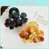 Premium Acetate Flower Hair Clip In Trendy Jelly Colors Perfect For Fashionable Women