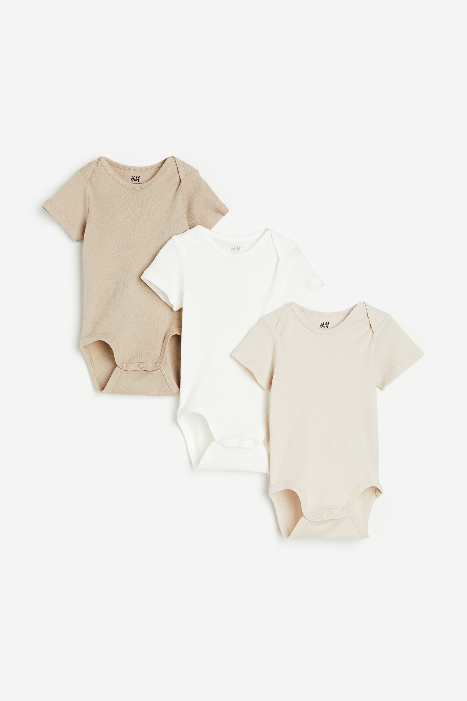 

3-pack short-sleeved bodysuits